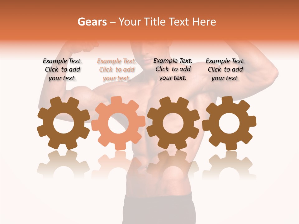 Champion Caucasian Fitness PowerPoint Template