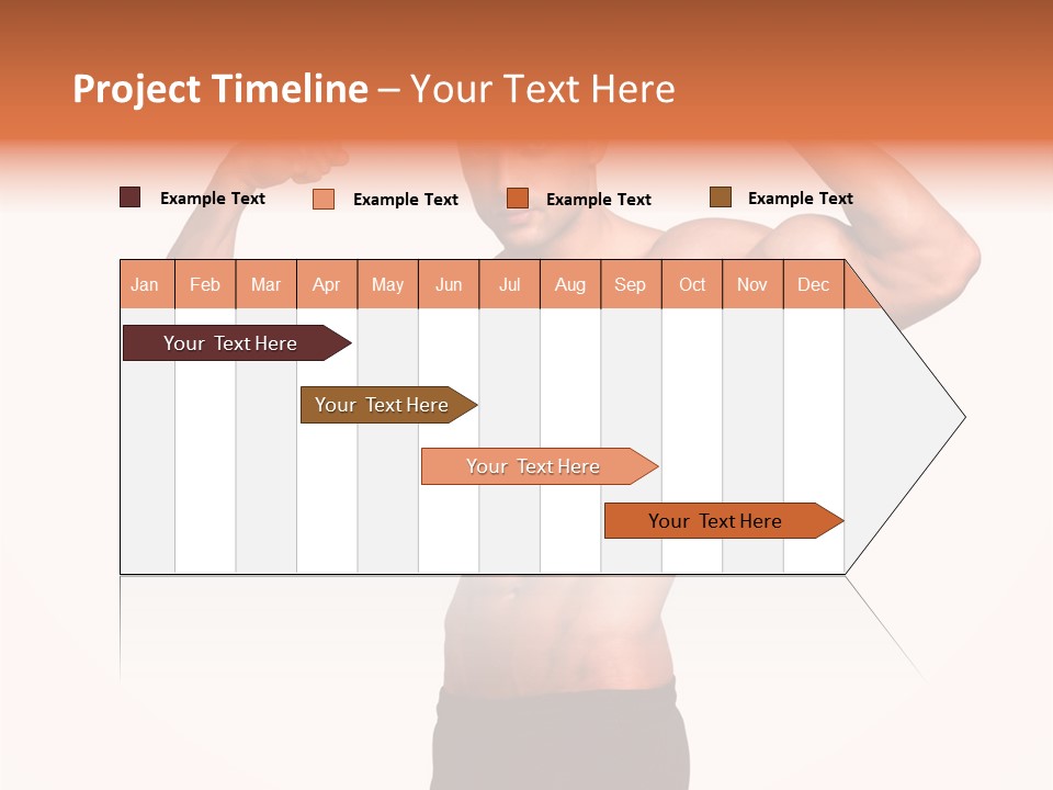 Champion Caucasian Fitness PowerPoint Template