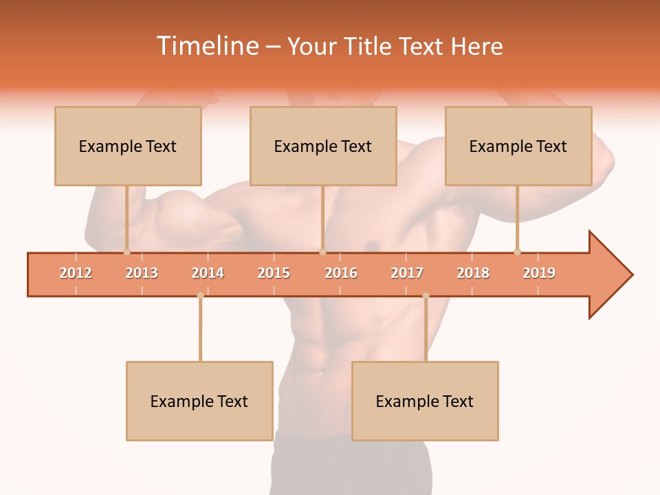 Champion Caucasian Fitness PowerPoint Template