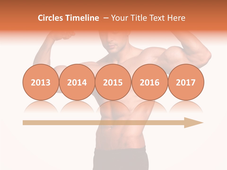 Champion Caucasian Fitness PowerPoint Template