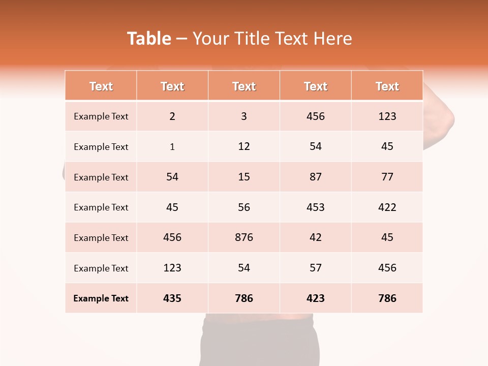 Champion Caucasian Fitness PowerPoint Template