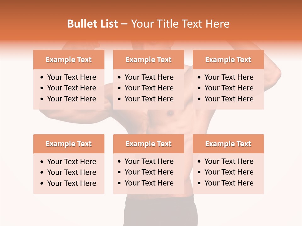 Champion Caucasian Fitness PowerPoint Template