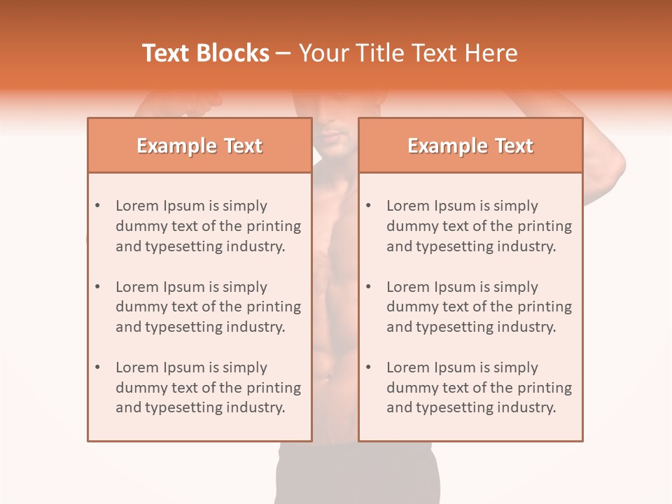 Champion Caucasian Fitness PowerPoint Template