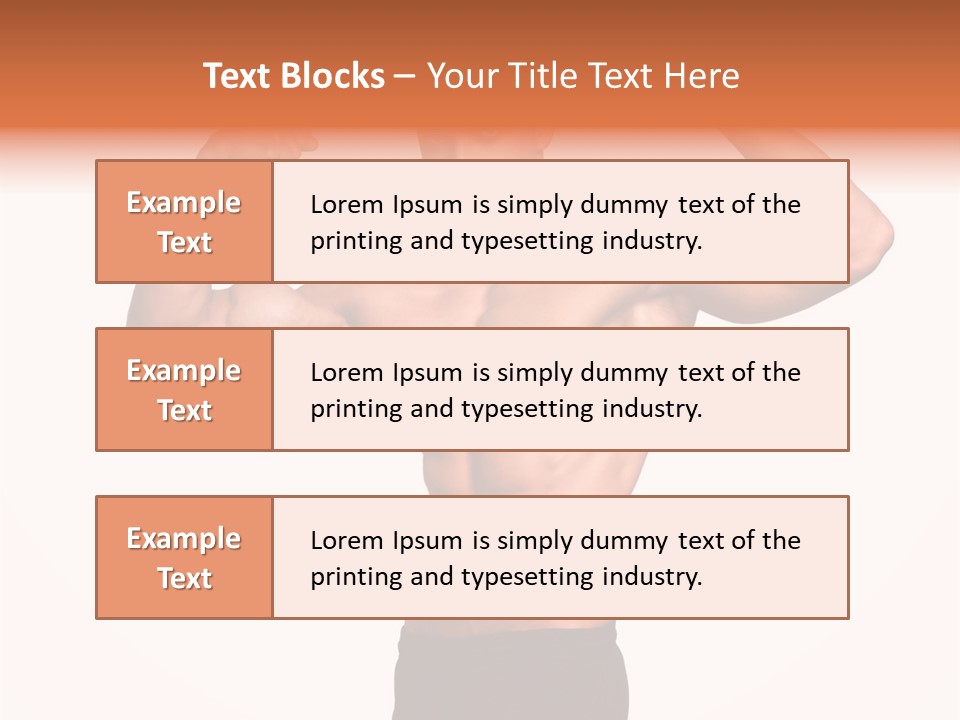 Champion Caucasian Fitness PowerPoint Template