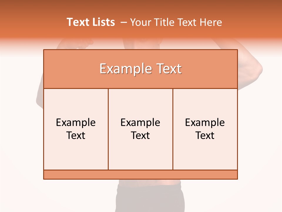 Champion Caucasian Fitness PowerPoint Template