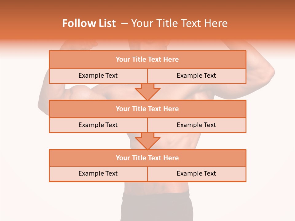 Champion Caucasian Fitness PowerPoint Template