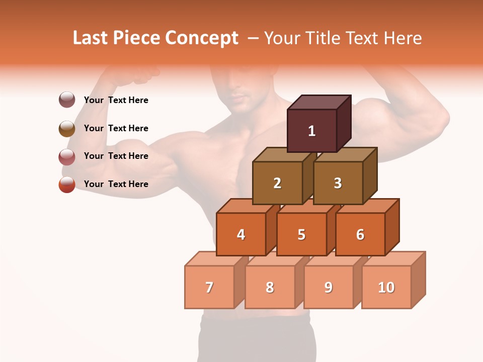 Champion Caucasian Fitness PowerPoint Template