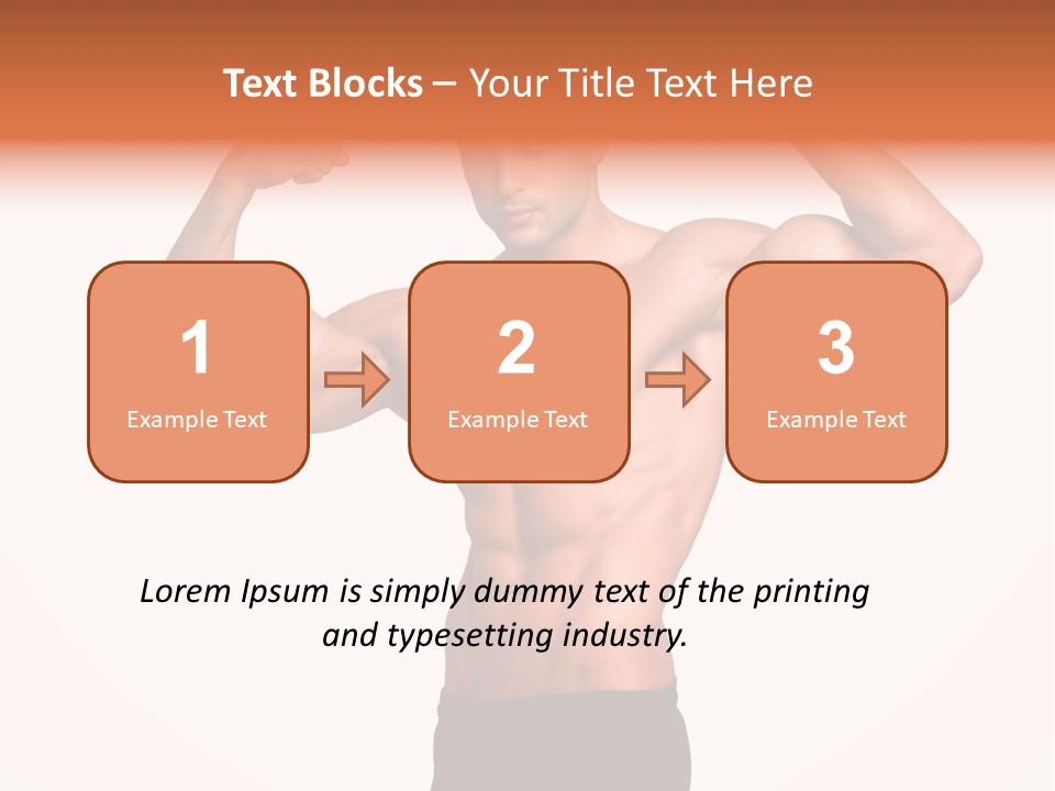 Champion Caucasian Fitness PowerPoint Template