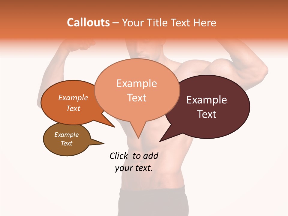 Champion Caucasian Fitness PowerPoint Template