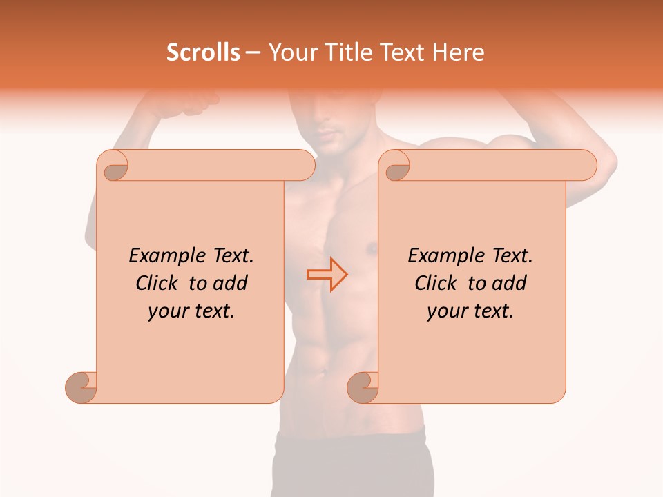 Champion Caucasian Fitness PowerPoint Template
