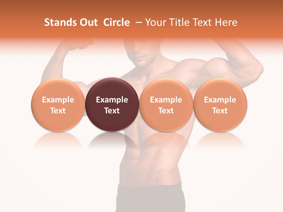 Champion Caucasian Fitness PowerPoint Template