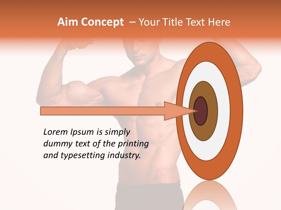 Champion Caucasian Fitness PowerPoint Template