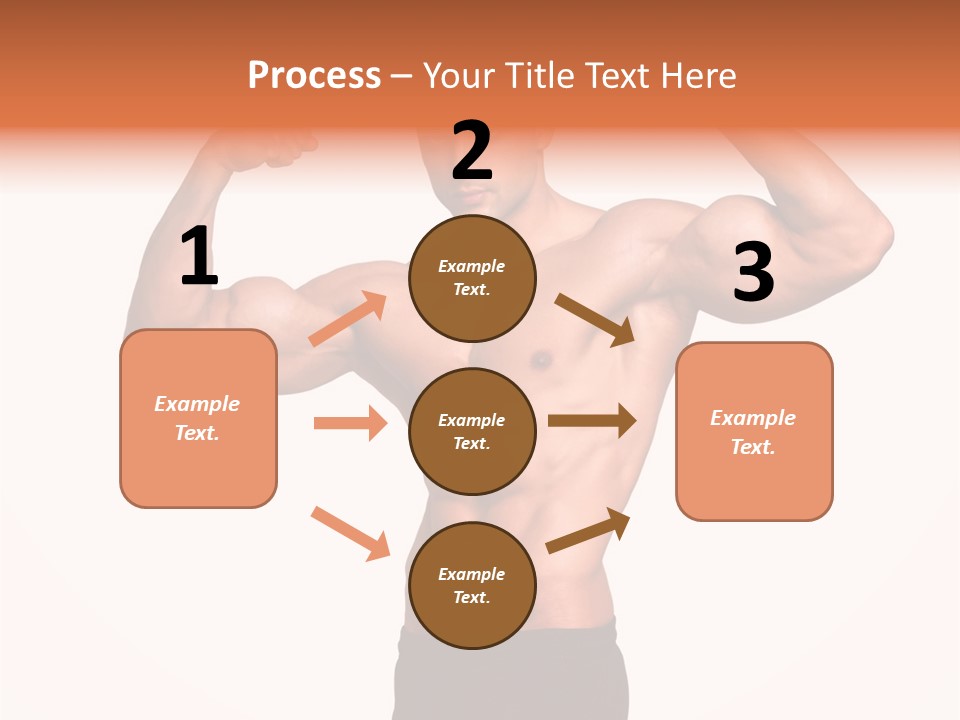 Champion Caucasian Fitness PowerPoint Template