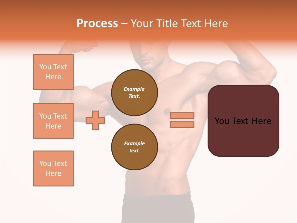 Champion Caucasian Fitness PowerPoint Template