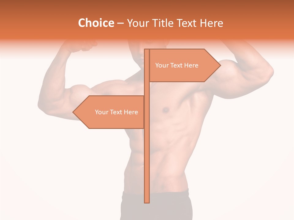 Champion Caucasian Fitness PowerPoint Template