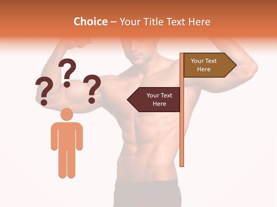 Champion Caucasian Fitness PowerPoint Template