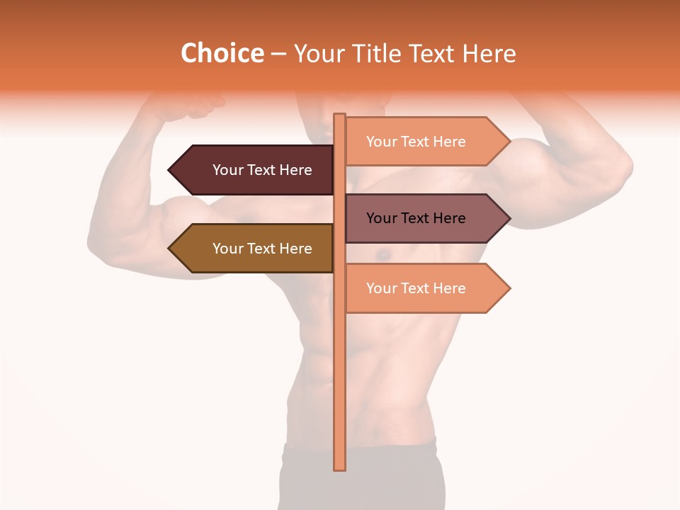 Champion Caucasian Fitness PowerPoint Template