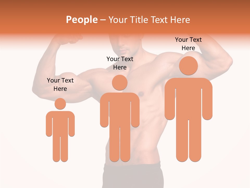 Champion Caucasian Fitness PowerPoint Template