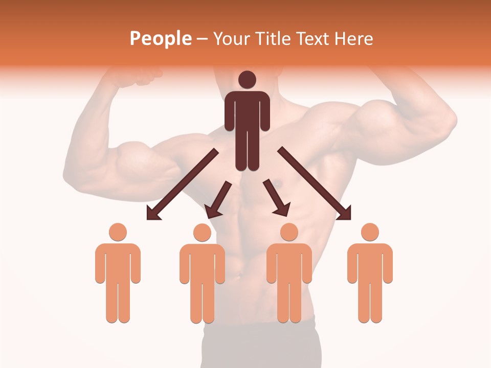 Champion Caucasian Fitness PowerPoint Template