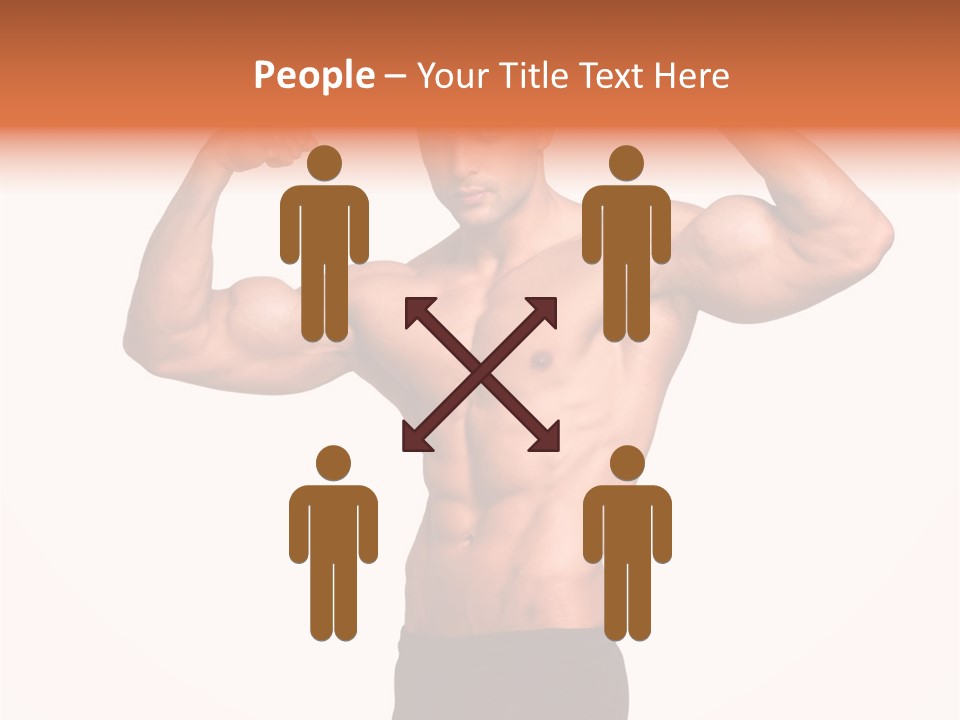 Champion Caucasian Fitness PowerPoint Template