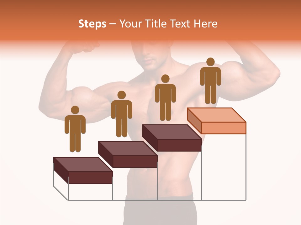 Champion Caucasian Fitness PowerPoint Template