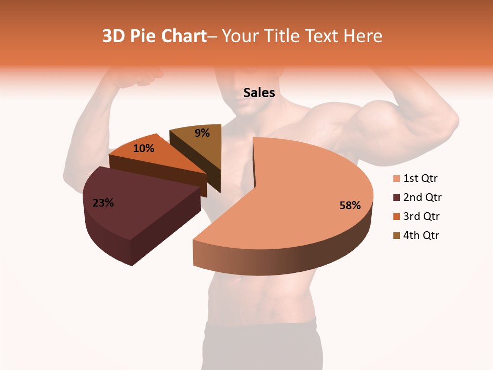 Champion Caucasian Fitness PowerPoint Template
