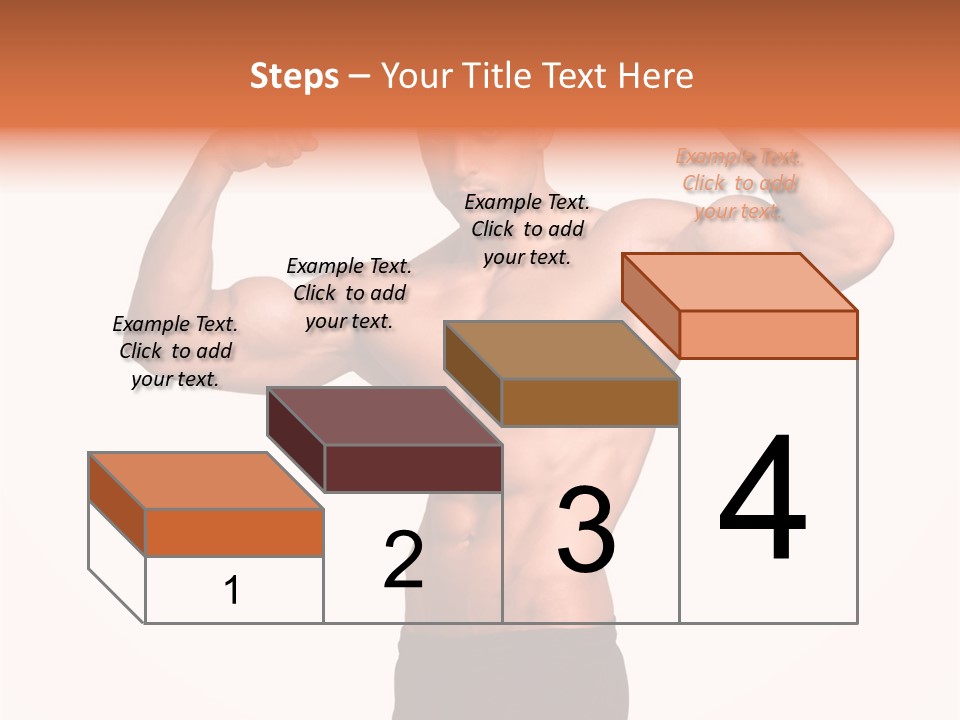 Champion Caucasian Fitness PowerPoint Template