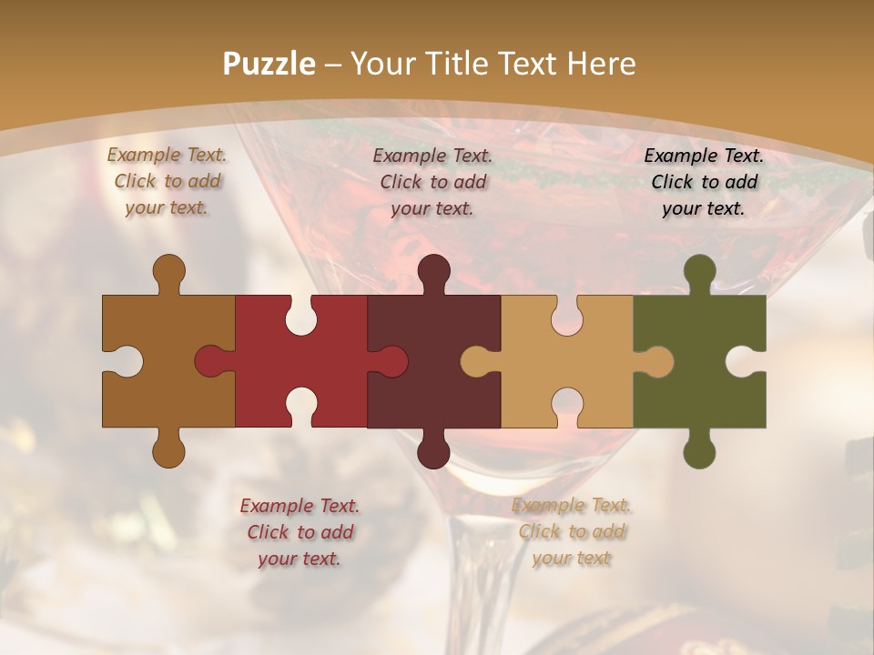 Gin Holiday Vermouth PowerPoint Template