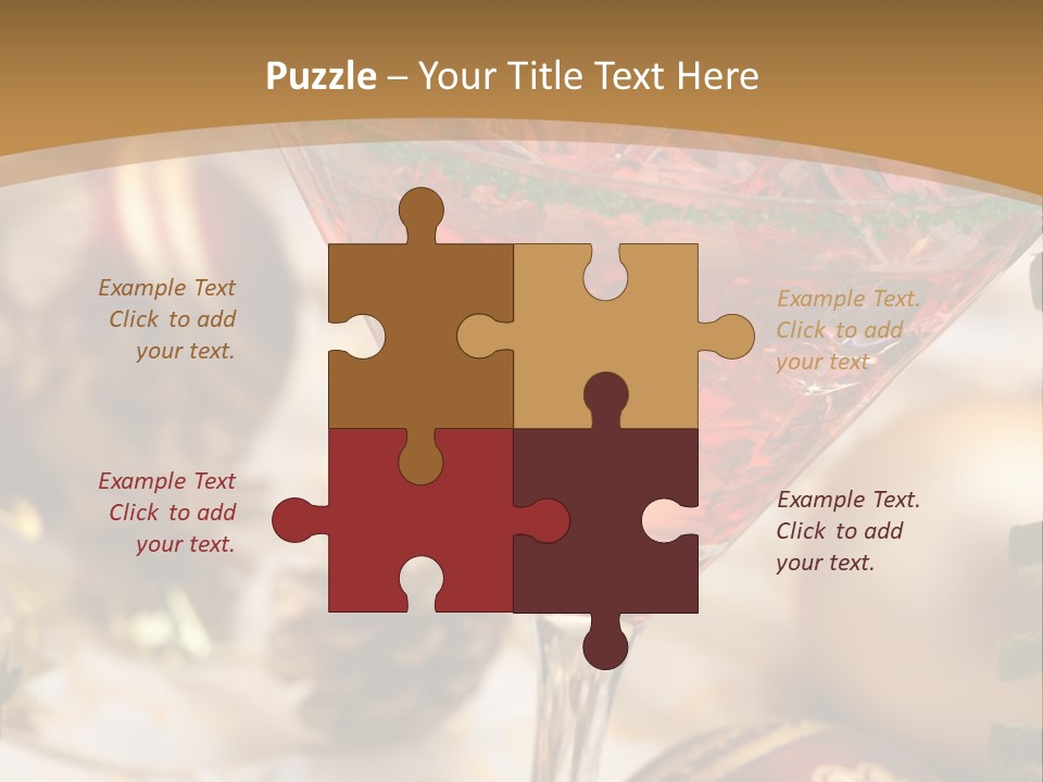 Gin Holiday Vermouth PowerPoint Template