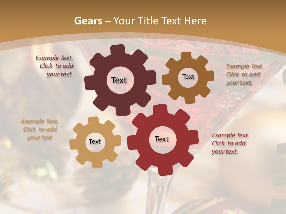 Gin Holiday Vermouth PowerPoint Template