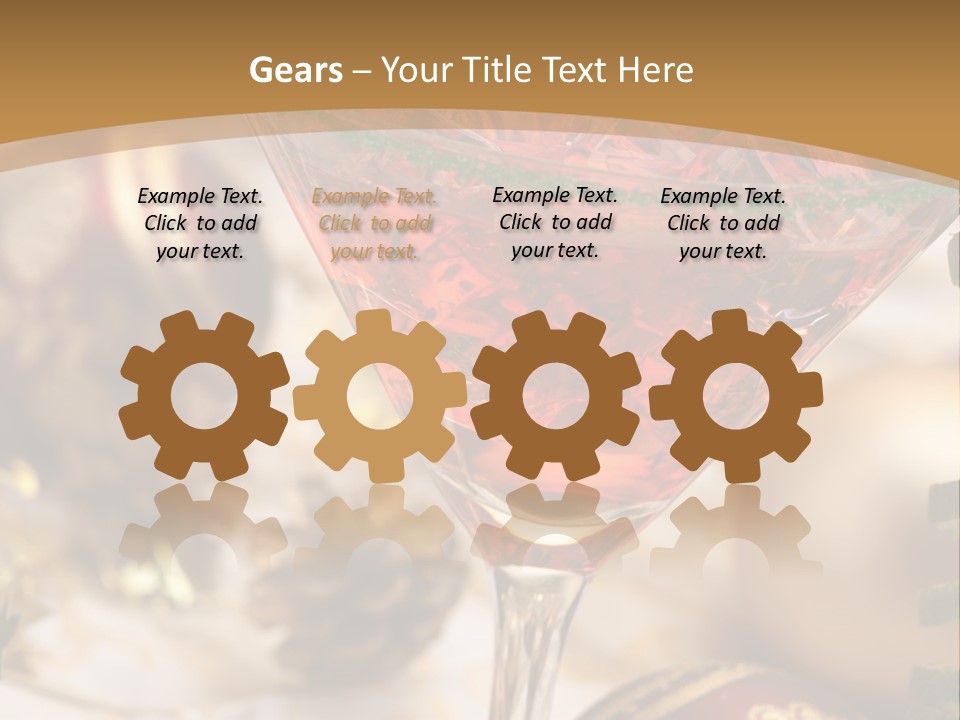 Gin Holiday Vermouth PowerPoint Template