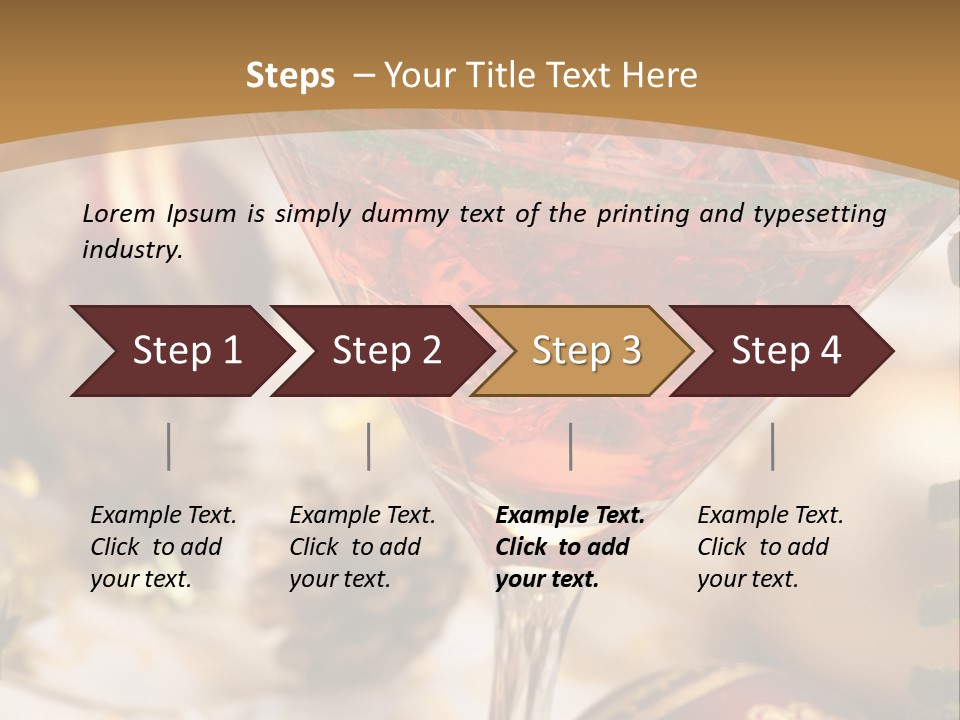 Gin Holiday Vermouth PowerPoint Template