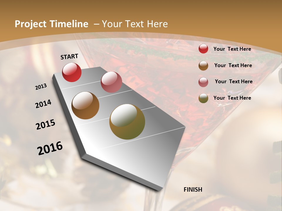 Gin Holiday Vermouth PowerPoint Template