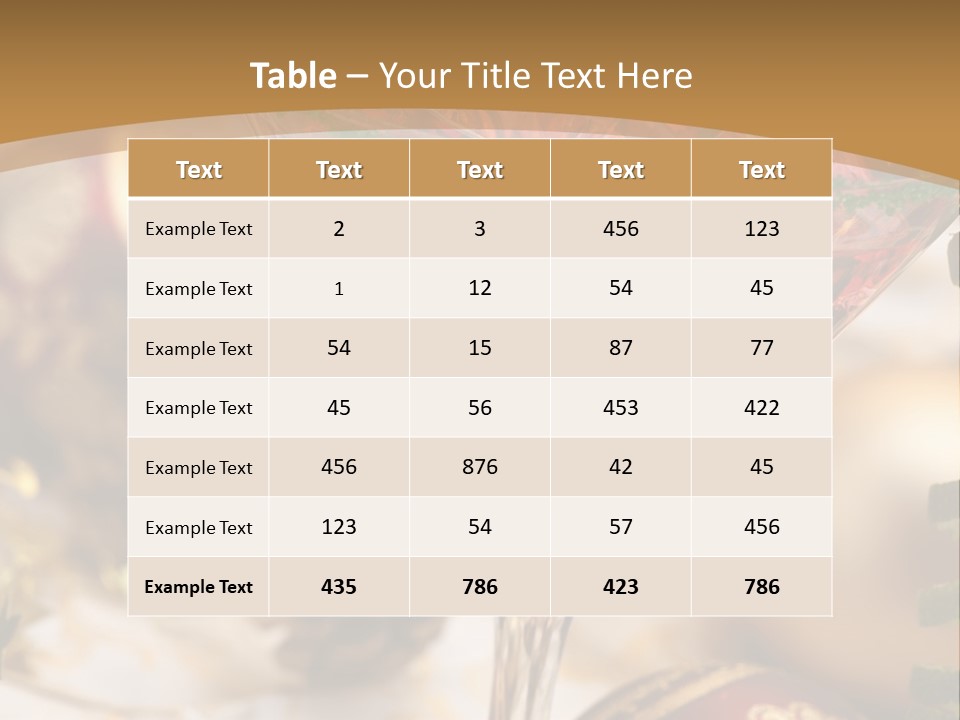 Gin Holiday Vermouth PowerPoint Template