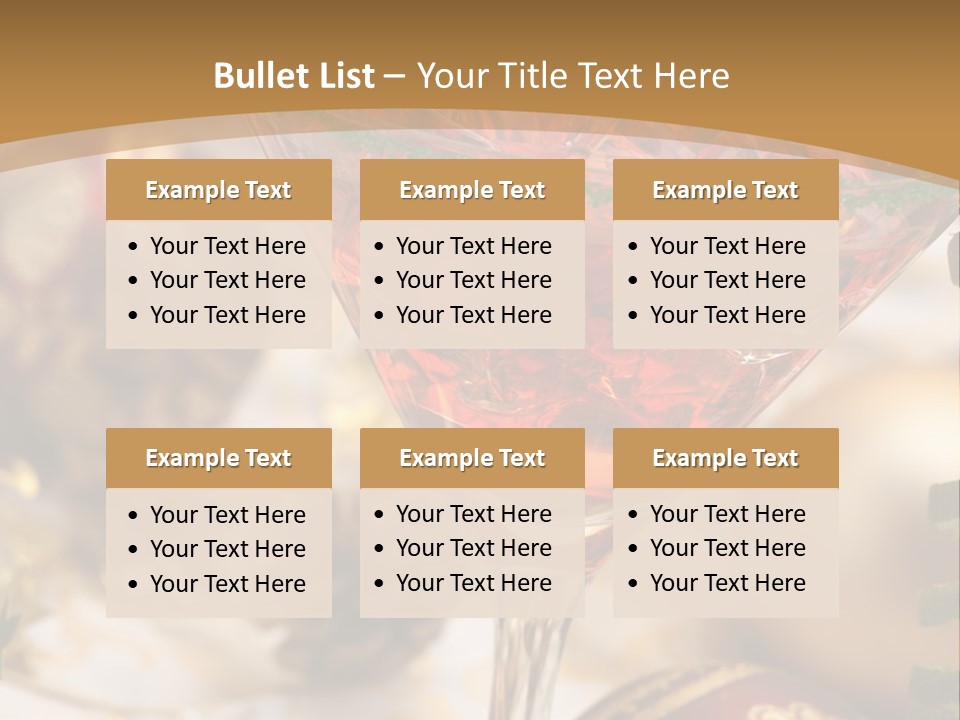 Gin Holiday Vermouth PowerPoint Template