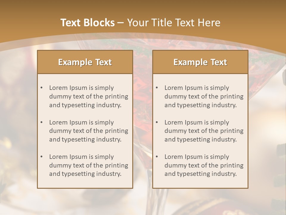 Gin Holiday Vermouth PowerPoint Template