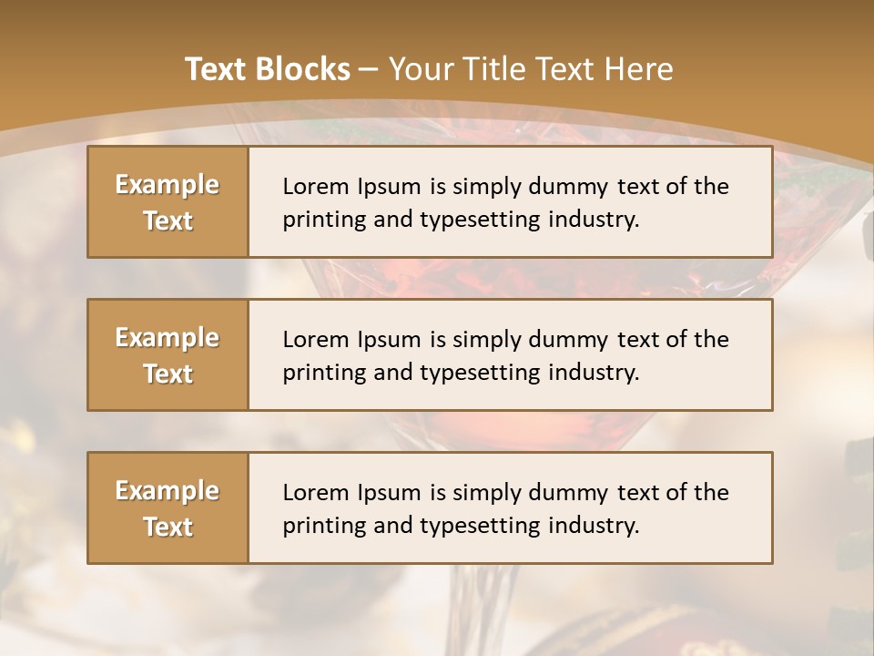 Gin Holiday Vermouth PowerPoint Template