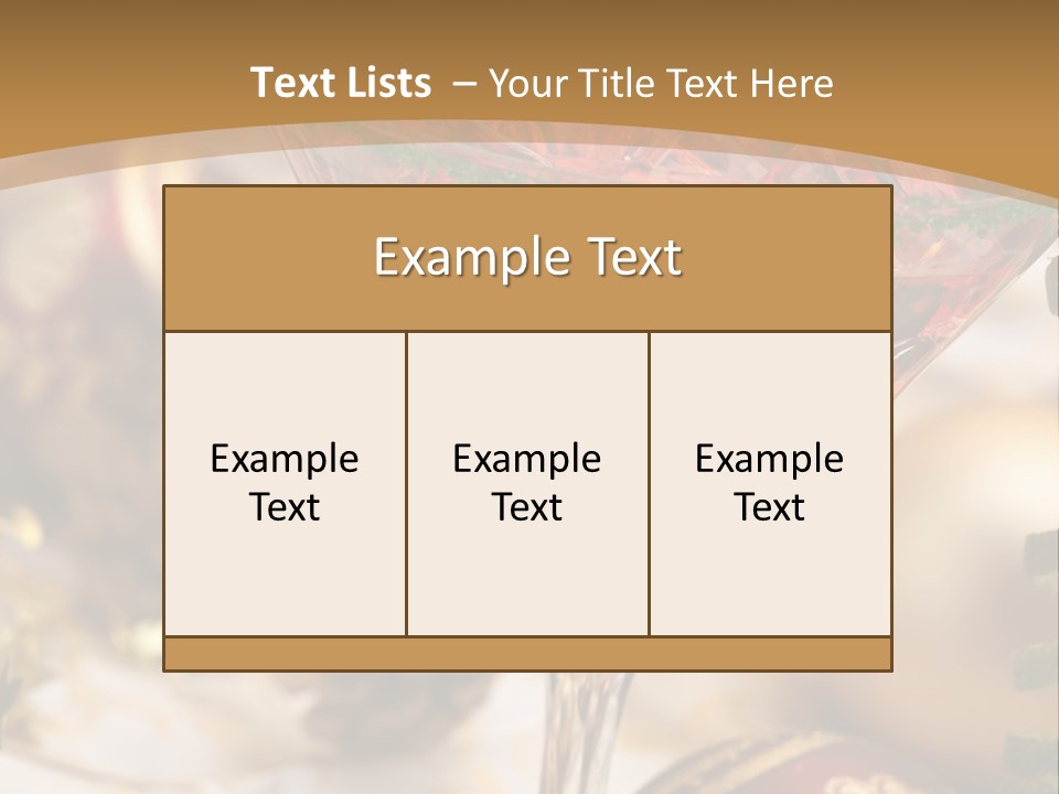 Gin Holiday Vermouth PowerPoint Template