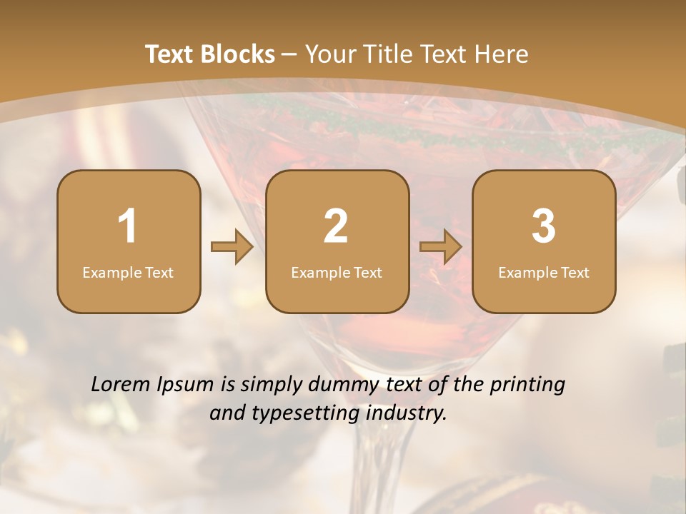 Gin Holiday Vermouth PowerPoint Template