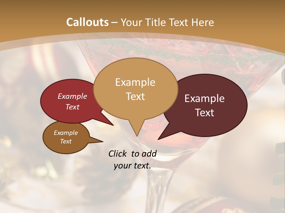 Gin Holiday Vermouth PowerPoint Template