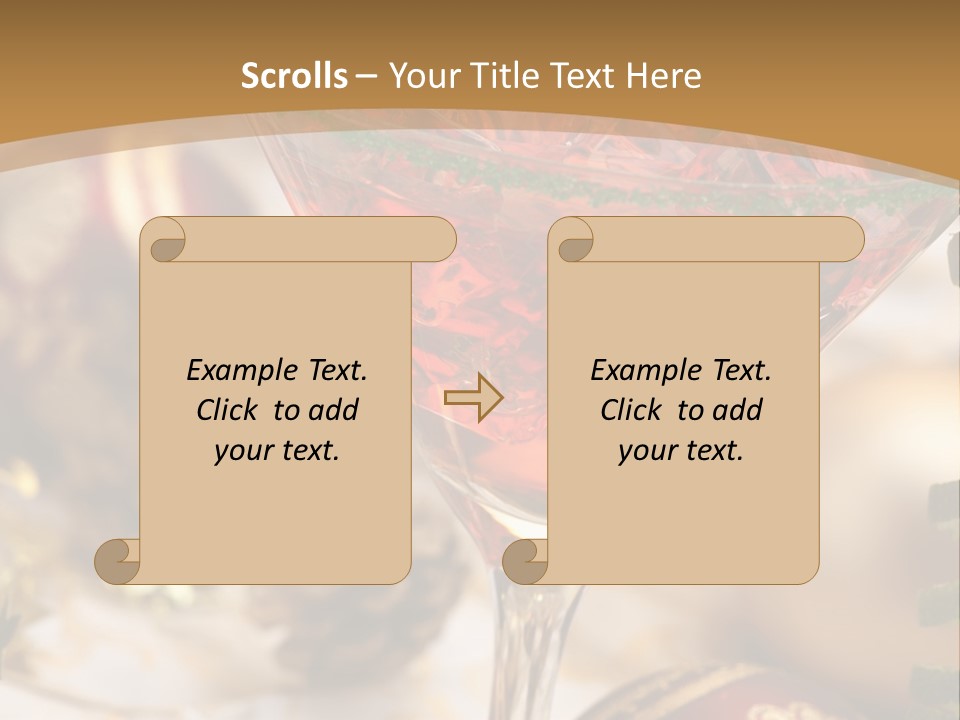 Gin Holiday Vermouth PowerPoint Template