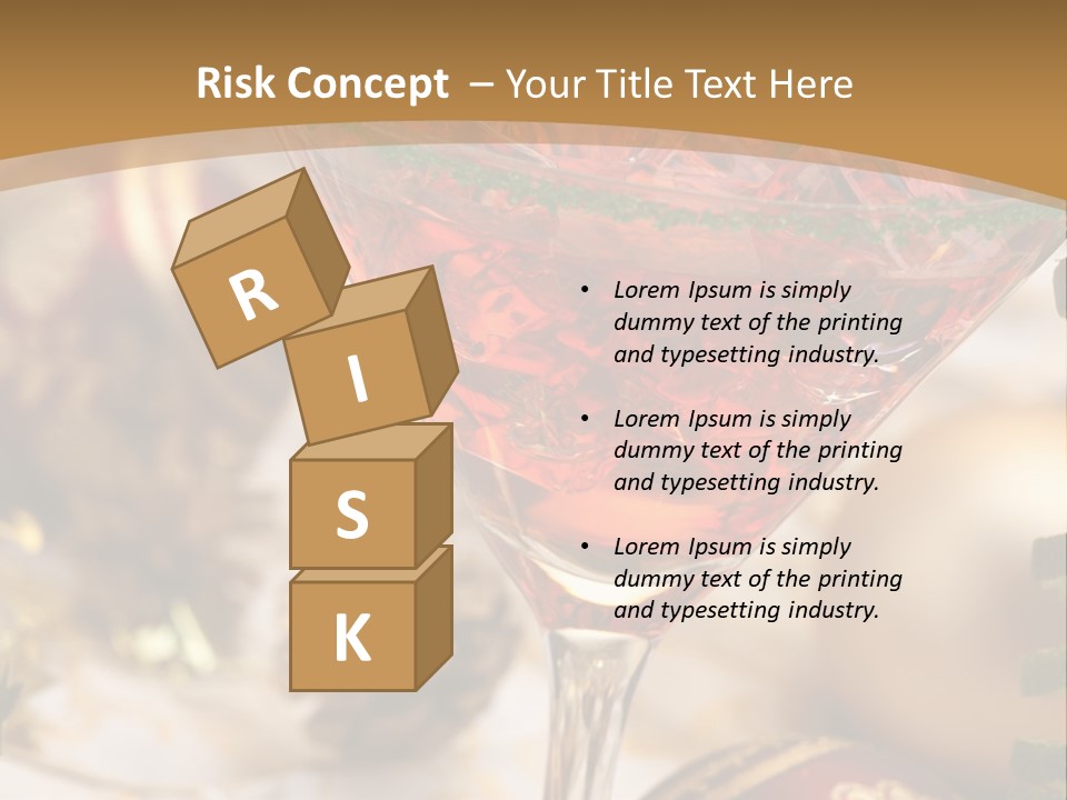 Gin Holiday Vermouth PowerPoint Template