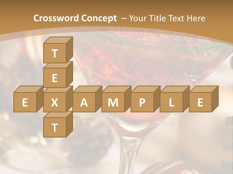 Gin Holiday Vermouth PowerPoint Template