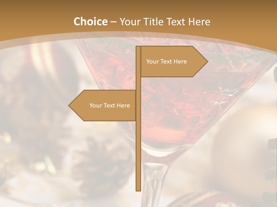 Gin Holiday Vermouth PowerPoint Template