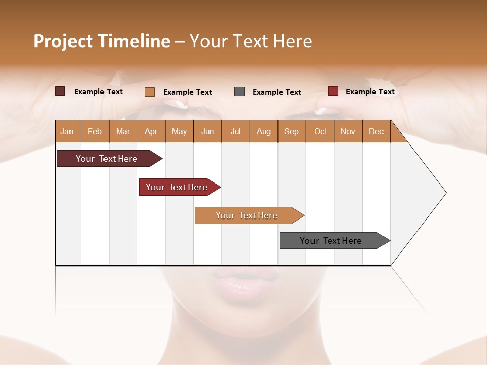 A Woman Holding Her Head With Her Hands PowerPoint Template