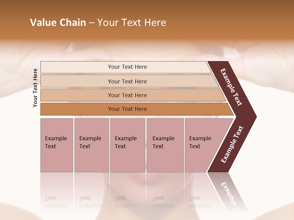 A Woman Holding Her Head With Her Hands PowerPoint Template