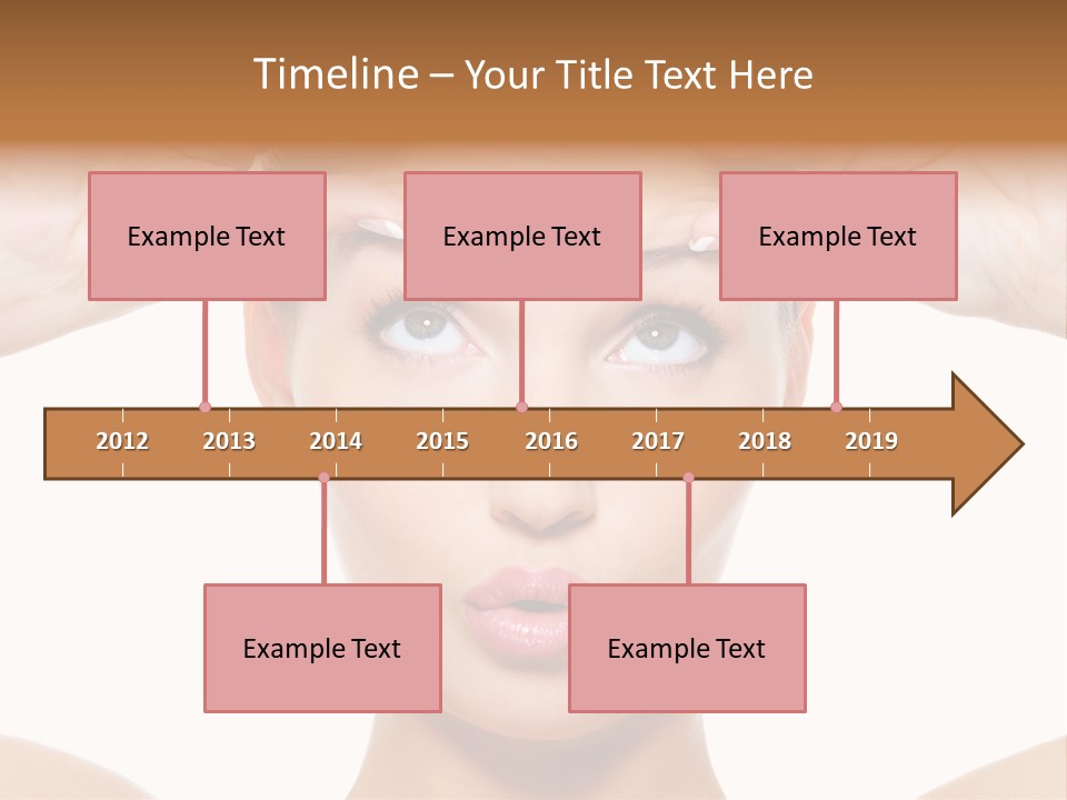 A Woman Holding Her Head With Her Hands PowerPoint Template