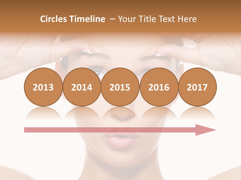 A Woman Holding Her Head With Her Hands PowerPoint Template