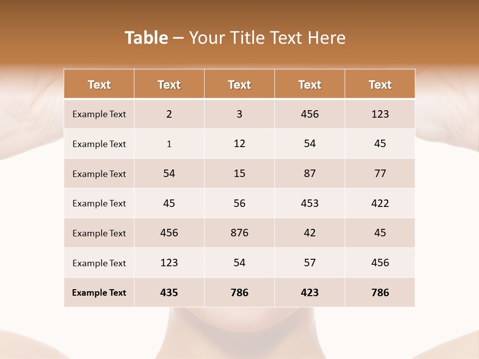 A Woman Holding Her Head With Her Hands PowerPoint Template