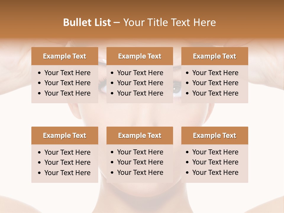 A Woman Holding Her Head With Her Hands PowerPoint Template